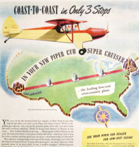 1947 Piper Cub Super Cruiser Advertisement Aviation Transportation DWJJ20 - $556.66 MXN
