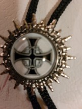 Knights Templar Cross and Crown of Thorns Bolo Necklace Tie  - £15.79 GBP
