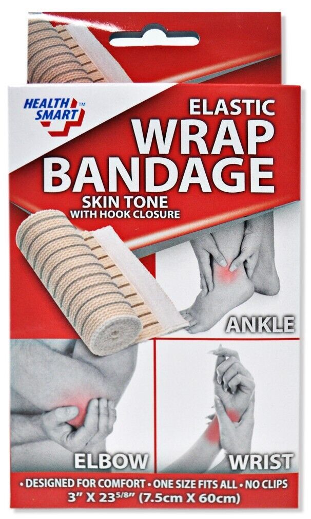 Health Smart Elastic Wrist Ankle and Elbow Support Wrap - $1.95
