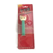 Hello Kitty PEZ Dispenser White Kitty Pink Bow Blue Stem Original Open B... - $11.89