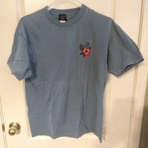 Santa Cruz Men&#39;s Blue Short Sleeve Screaming Hand Floral Graphic Shirt S... - $19.80