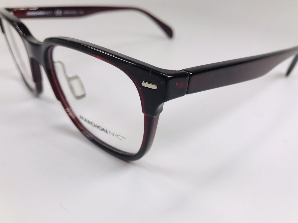 New MARCHON NYC M-5802 604 Burgundy Eyeglasses  53mm with Case Item image 4