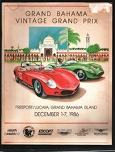 Grand Bahama Vintage Grand Prix Auto Race Program 12/7/1986-History of the Na... - £53.34 GBP