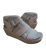 ROCKPORT Rwanala Strapppy Wedge Sandal TruTECH Ivory Leather Women Sz 8M... - $1,103.97 MXN