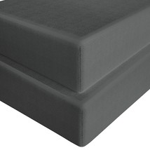 2 Pack Microfiber Fitted Crib Sheets, Super Soft And Cozy Toddler Fitted Sheets  - £23.69 GBP