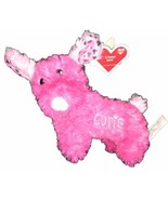 Valentines/Bday 7”L Plush Pink Puppy Dog &quot;Cute” Stuffed Animal Toy-NEW-S... - $12.75
