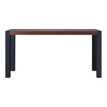 HOMES: Inside + Out Cowells Rectangular Dining Table/Desk, Vintage Walnut and Bl - $463.99