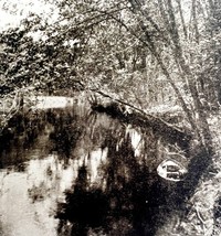 Saco Landscape And Damariscotta Forest Falls Maine 1924 Gravure Print DWT8B - $369.57 MXN