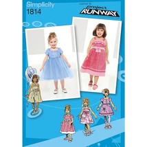 Simplicity Sewing Pattern 1814 Dress Pageant Easter Church Girls size 4-8 - £7.16 GBP