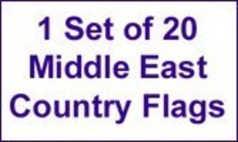 1 Set of 20 Middle East Flags(12x18inch) - £46.31 GBP