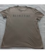 John Varvatos Revolution Graphic Tee T-Shirt Tan Men’s Size Small NWOT - $32.98