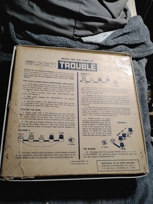 Vintage 1965 Trouble Board Game Kohner Bros Complete Board Game Pop-o-Matic Item image 5