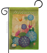 Welcome Butterflies Burlap - Impressions Decorative Garden Flag G154065-DB - £18.47 GBP