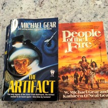 W. Michael Gear 2 Book Bundle: People of the Fire, The Artifact - 1st Ed - £3.08 GBP