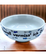 Sheepworld Bowl German Everywhere I Miss You Uberall Vermiss Ich Dich Hier - £11.15 GBP