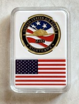 Us Air Force F-117 Nighthawk Aircraft Attack Challenge Coin With Case - £13.62 GBP