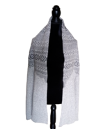 Scarf by Banana Republic Knit Extra Fine Merino Wool Scarf Gray 72 x 18 ... - $19.80