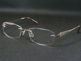 Selectra SEL90214 Col. 1 Pale Gold Eyeglasses Glasses Rimless Metal 53-18-135mm - £57.92 GBP