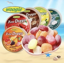 5 Pack Woogie Fine Drops Flavors Cherry Mint Coffee Lemon Austrian Hard Candy - £15.47 GBP