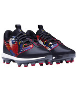 Under Armour Kids&#39; Harper 9 USA TPU Molded Baseball Cleats Navy/Gold Siz... - $39.99