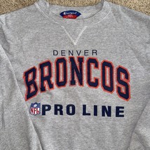 Vintage Champion Broncos Denver NFL Pro Line Sweatshirt Size L - $999.61 MXN