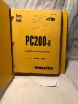 Komatsu PC200-6 Hydraulic Excavator Parts Book - £42.81 GBP
