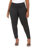 MSRP $99 Anne Klein Plus Size Twill Seamed Leggings Gray Size 1X - $639.51 MXN