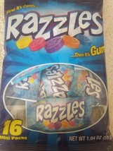 Razzles 16 mini Packs 1.94 oz upc 059642938301 - £14.78 GBP