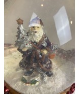 Santa Claus 6.5 &quot; Red/Silver And Gold Musical Snow Globe - $263.69 MXN
