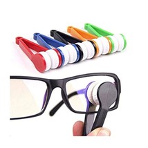 5 Pcs Mini Sun Glasses Eyeglass Microfiber Spectacles Cleaner Soft Brush Cleanin - $11.99