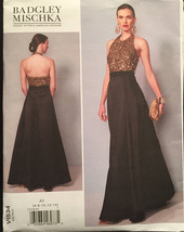 Vogue Designer Badgley Mischka V1534 Evening Gown Contrast Bodice Size 1... - $15.00