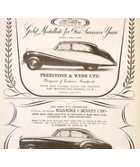 1954 Earls Court Motor Show Expo Rolls Advertisement Autocar Automobilia... - $29.99