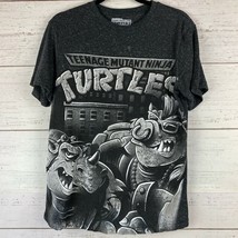 Nickelodeon Teenage Mutant Ninja Turtles Black Graphic T-Shirt Size SM 34-36 - £11.25 GBP
