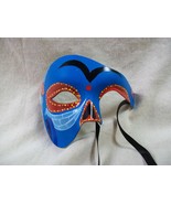 Blue Phantom Style Costume Mask Masquerade Venetian Day of Dead Sugar Sk... - €15,44 EUR