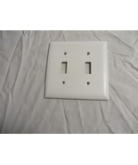 White Wall Plates Toggle Style 2 Gang Position (4) EUC - £7.78 GBP