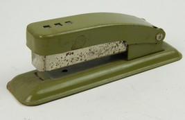 Vintage Swingline Cub Mini Stapler Olive Drab Green Works - $10.29