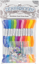 Design Works/Zenbroidery Stitching Trim Pack 12/Pkg-Rainbow - $13.12