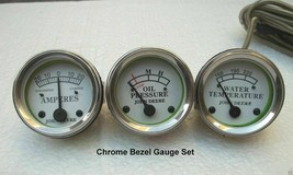 Tractor Oil Pressure, Ammeter, Temperature Gauge Set Replacement fits Jo... - $24.23