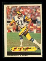 Vintage 1983 Topps Sticker Puzzle Football Trading Card #10 Nolan Cromwell Rams - £3.97 GBP