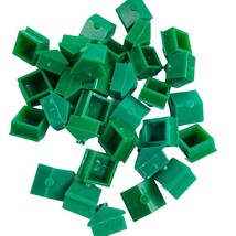 Monopoly Classic Houses Replacement Parts Green Plastic Set 32 u - £2.98 GBP