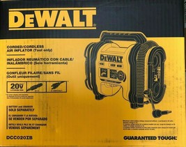 DEWALT DCC020IB Corded/Cordless Air Inflator 20 volt 12 volt DC NEW - £196.97 GBP