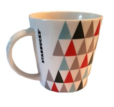 Starbucks Coffee Mug Modern Christmas Tree Triangle 14 oz. Holiday - £11.95 GBP