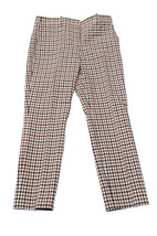 Theory Treeca 4 Cropped Gingham Pants In Polyester Women Multicolor Size 0 - £69.03 GBP