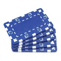 Rectangular European-Style Poker Plaques (5-pack) - Non-denominated - $17.49