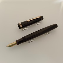 Vintage Parker Junior Duofold Black Fountain Pen, Two Bands - $295.85