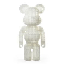 Bearbrick (Transluscent) Brick Sculpture (JEKCA Lego Bricks) DIY Kit - £74.96 GBP