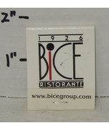 Vintage Bice Italian Ristorante 158 E. Ontario St Chicago Illinois Match... - $10.44
