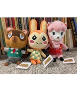 3 NEW ANIMAL CROSSING PLUSH - TRIO LISA REESE BUNNY TOM NOOK TAGS *NEW* - $851.25 MXN