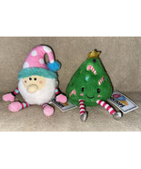 2 Scoops Plush Stuffed Christmas Tree &amp; Elf Stuffed 7” Toys New - £20.41 GBP