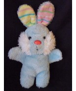 Dan Dee Blue Stripe Bunny Rabbit Plush Stuffed Vintage Animal 1987&quot; - $185.61 MXN